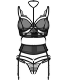 Obsessive Premisis melns apakšveļas komplekts