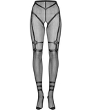 Obsessive S123 black net crotchless tights