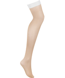 Obsessive beige suspender stockings