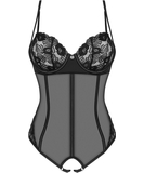 Obsessive Czarne body bez krocza Serena Love