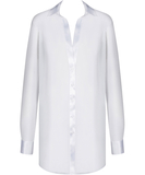 Obsessive Stellya белая прозрачная рубашка-неглиже