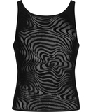 Obsessive black net tank top