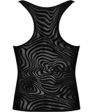 Obsessive black net tank top