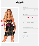 Obsessive Vivianty black shimmering snakeskin mini dress