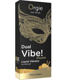Orgie Dual Vibe! Kissable Pina Colada stimulējošs gels (15 ml)