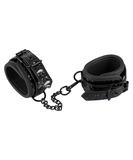 Ouch! black vinyl ankle cuffs