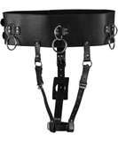 Ouch! leatherette belt with vibrator holder