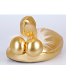 OV gold-coloured penis slippers