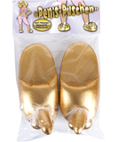 OV gold-coloured penis slippers