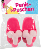 OV pink plush penis slippers