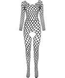 Passion BS077 net crotchless bodystocking