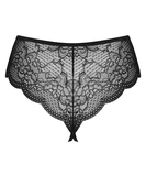 Obsessive Pearlove black lace crotchless thong