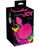 Colorful Joy Bunny Tail Plug analinis kaištis