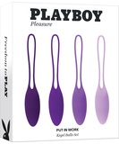 Playboy Pleasure makšties kamuoliukų rinkinys dubens dugno treniruočių
