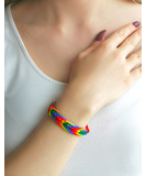 Rainbow Pride braided bracelet