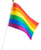 Rainbow Pride hand-held LGBT flag