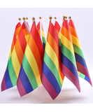 Rainbow Pride hand-held LGBT flag