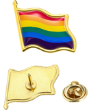 Rainbow Pride sagė su emaliu lakuota LGBT vėliava