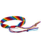 Rainbow Pride woven bracelet