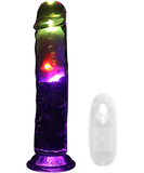 RealRock LED 8 inch kaugjuhtimispuldiga vibraator