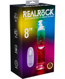 RealRock LED 8 inch kaugjuhtimispuldiga vibraator