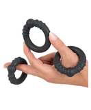 Rebel Weighted Silicone Cock Ring Set