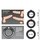 Rebel Weighted Silicone Cock Ring Set