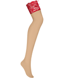 Obsessive Rediosa light skin tone suspender stockings