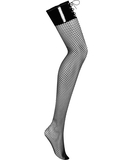 Obsessive Remediosa black net suspender stockings