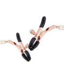 Rosy Gold nibuklambrid pärlitega