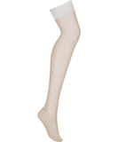 Obsessive light skin tone suspender stockings