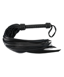 Zado leather flogger with braided parts