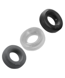 Hunkyjunk silicone stacking cock/ball ring set