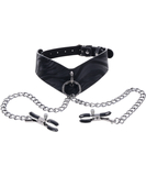 Sportsheets Velvet Noir Collar & Nipple Clamps