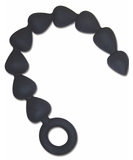 S&M Black Silicone Anal Beads