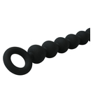 S&M Black Silicone Anal Beads