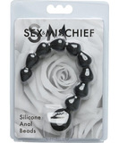 S&M Black Silicone Anal Beads