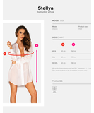 Obsessive Stellya white sheer mesh dressing gown