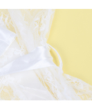 Subblime Fiorella white sheer mesh peignoir