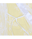 Subblime Fiorella white sheer mesh peignoir