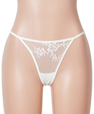 Subblime Fiorella white sheer mesh peignoir