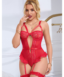 Subblime Paula punane rihmade ja väljalõikega bodykostüüm