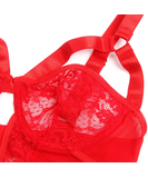 Subblime Punane rihmade ja väljalõikega bodykostüüm