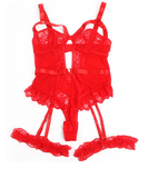 Subblime Punane rihmade ja väljalõikega bodykostüüm