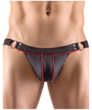 Svenjoyment black matte look jockstap with contrasting piping