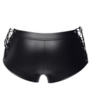 Svenjoyment black matte look trunks with side lacing