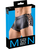 Svenjoyment black matte look trunks with side lacing