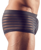 Svenjoyment black sheer striped boxer briefs