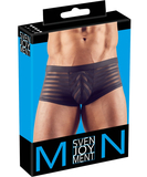 Svenjoyment black sheer striped boxer briefs