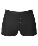 Svenjoyment black matte look shorts with pockets